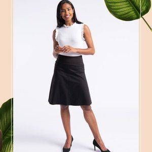 Betabrand Black Work-It Skort NWT M and L